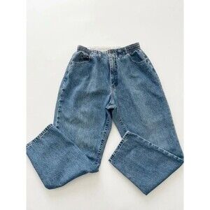 Vintage Lee High Waisted Elastic Waist Mom Jeans 10Petite